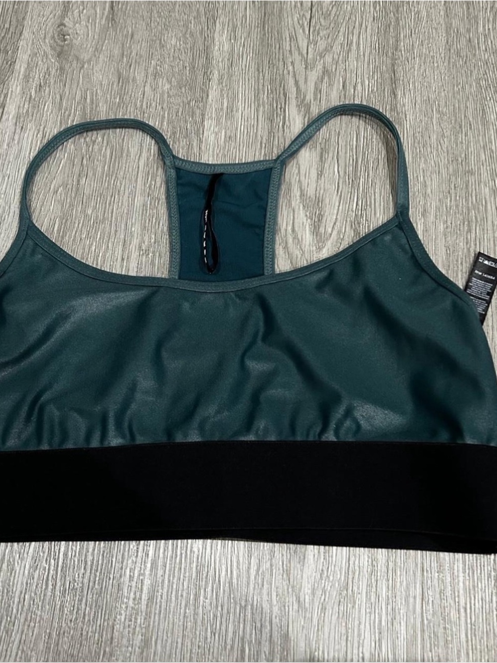 Koral Teal Palace Sweeper Women's Sports Bra
